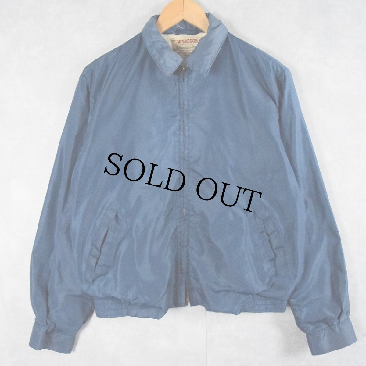 画像1: 60's McGREGOR USA製 "Nylon Anti-Freeze" ナイロンジャケット NAVY SIZE40 (1)
