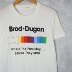 画像1: 80's Brod・Dugan USA製 プリントTシャツ S (1)