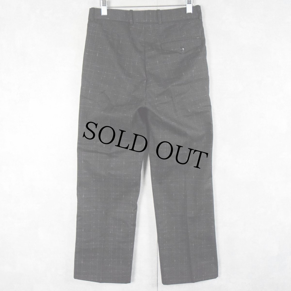 画像2: 80's SERGE SAINT YVES カスリデザイン チェック柄 ツータックスラックス W29 (2)