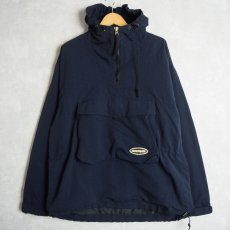 画像1: ABERCROMBIE＆FITCH ナイロンアノラックパーカー NAVY M (1)