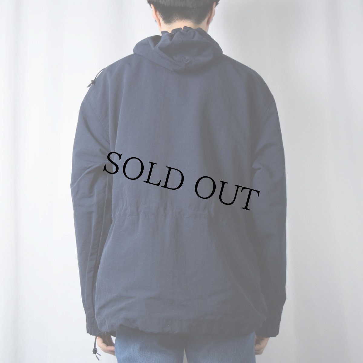 画像3: ABERCROMBIE＆FITCH ナイロンアノラックパーカー NAVY M (3)