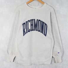 画像1: 90's Champipon REVERSE WEAVE USA製 "RICHMOND" プリントスウェット XL (1)