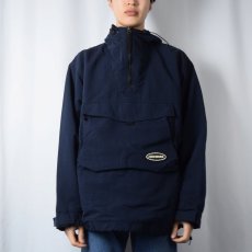 画像2: ABERCROMBIE＆FITCH ナイロンアノラックパーカー NAVY M (2)