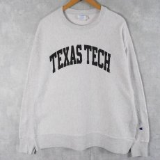 画像1: Champion REVERSE WEAVE "TEXAS TECH" プリントスウェット XL (1)