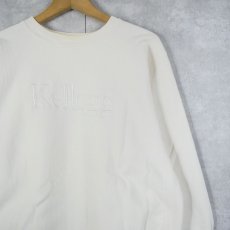 画像1: 90's Champion REVERSE WEAVE USA製 "Kellogg" ロゴ刺繍スウェット L (1)