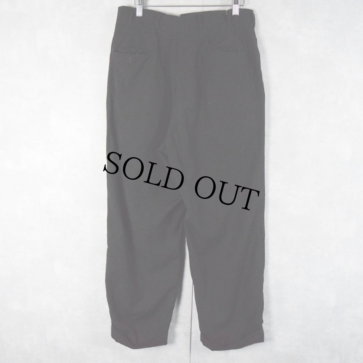 画像2: 50〜60's チェック柄 ツータックスラックス W30 (2)