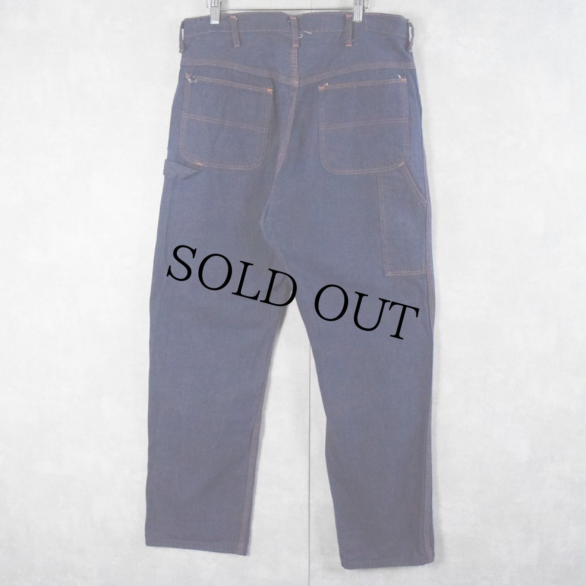 画像2: 60's Wrangler デニムペインターパンツ W39 (2)