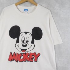 画像1: 80〜90's Disney MICKEY MOUSE USA製 キャラクタープリントTシャツ (1)