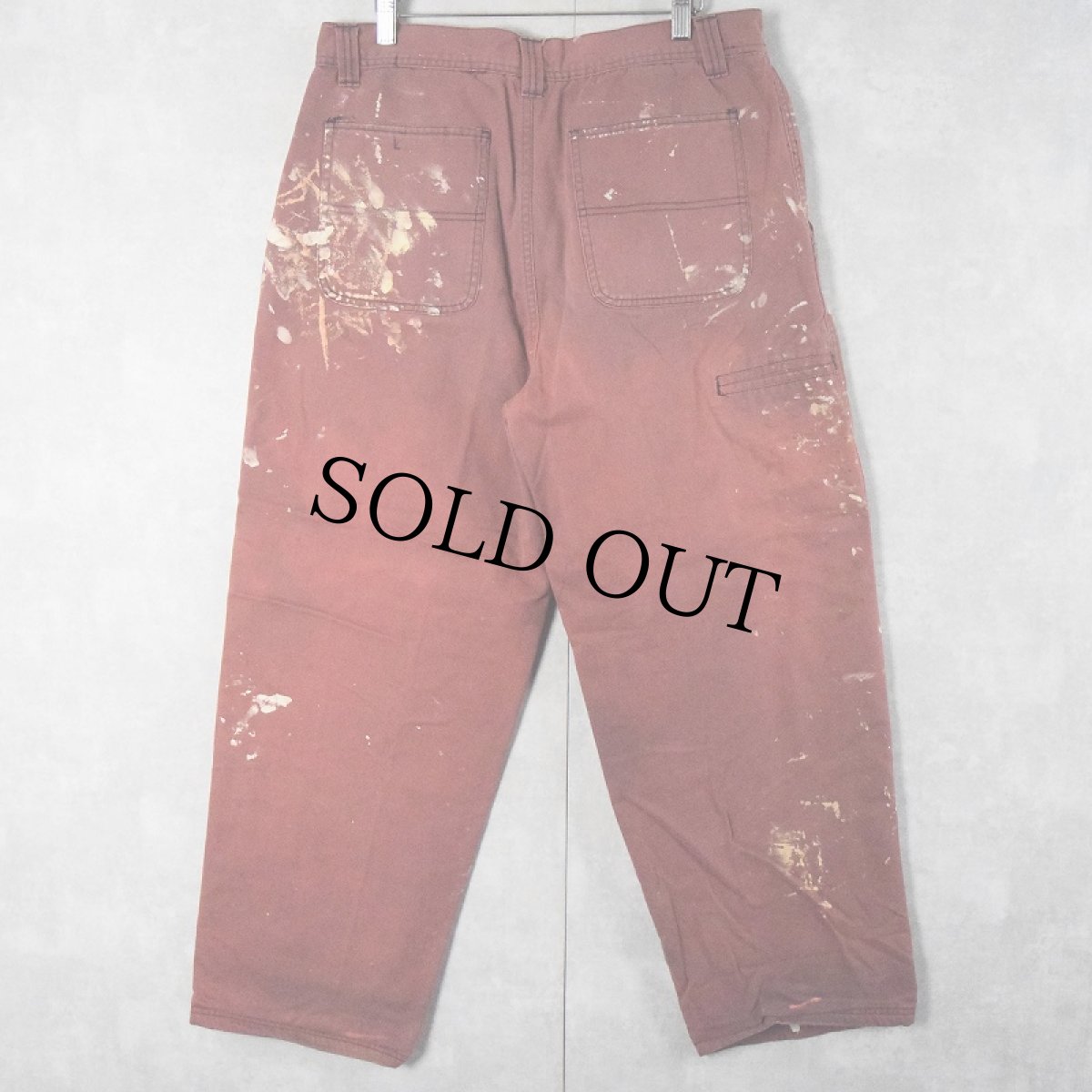 画像2: FADED GLORY ペンキペイント コットンパンツ W33 (2)