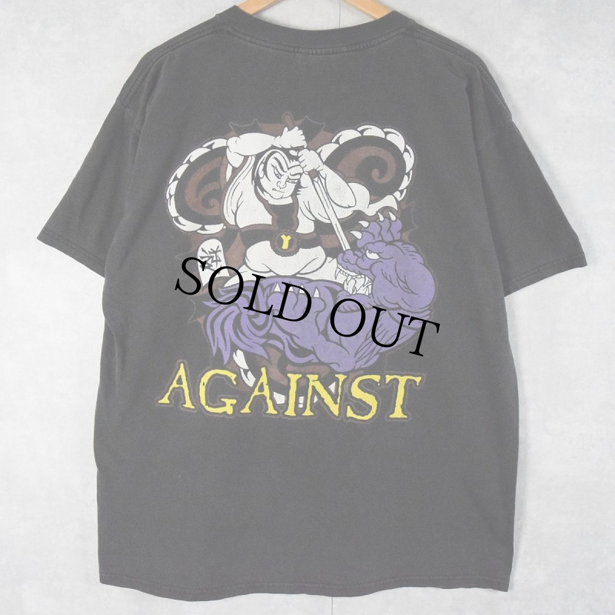 画像2: 90's SEPULTURA "AGAINST" ヘヴィメタルバンドTシャツ BLACK XL (2)