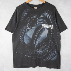 画像1: 90's PANTERA USA製 ヘヴィメタルバンド 大判プリントTシャツ BLACK XL (1)