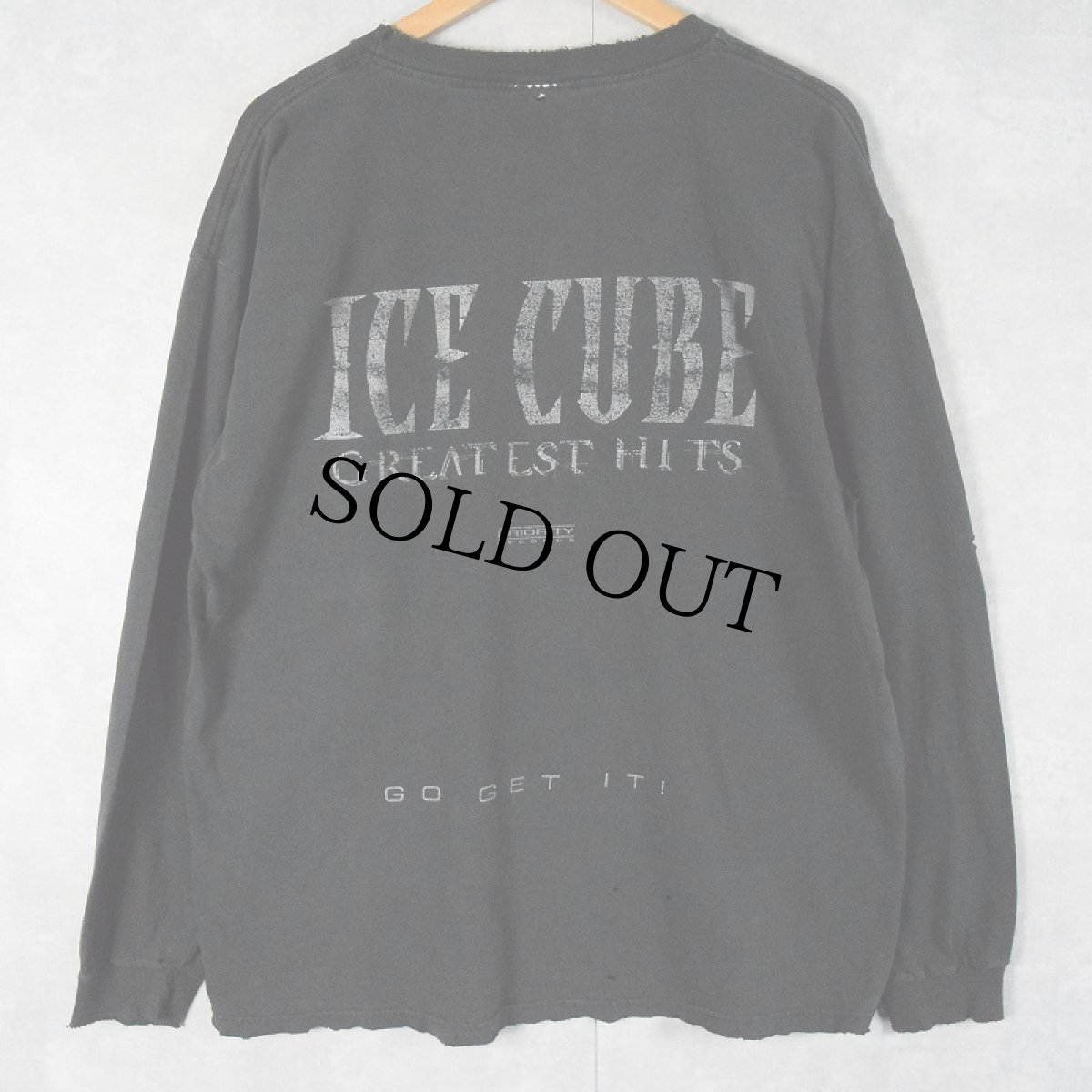 画像2: ICE CUBE "GREAT HITS" ヒップホップロンT BLACK XL (2)