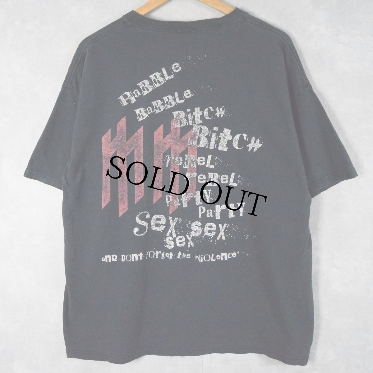 画像2: 2003 MARILYN MANSON ロックバンドツアーTシャツ BLACK (2)