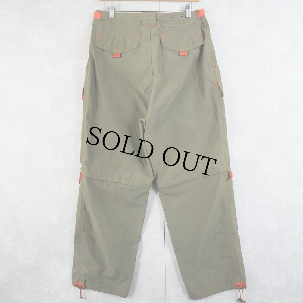 画像2: 90〜2000's no boundaries 2WAY ナイロンドッキングカーゴパンツ W34 (2)