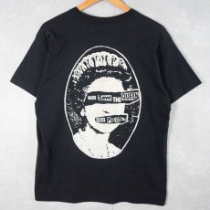 画像2: 80's Sex Pistols USA製 "God Save the Queen" パンクロックバンドTシャツ BLACK XL (2)