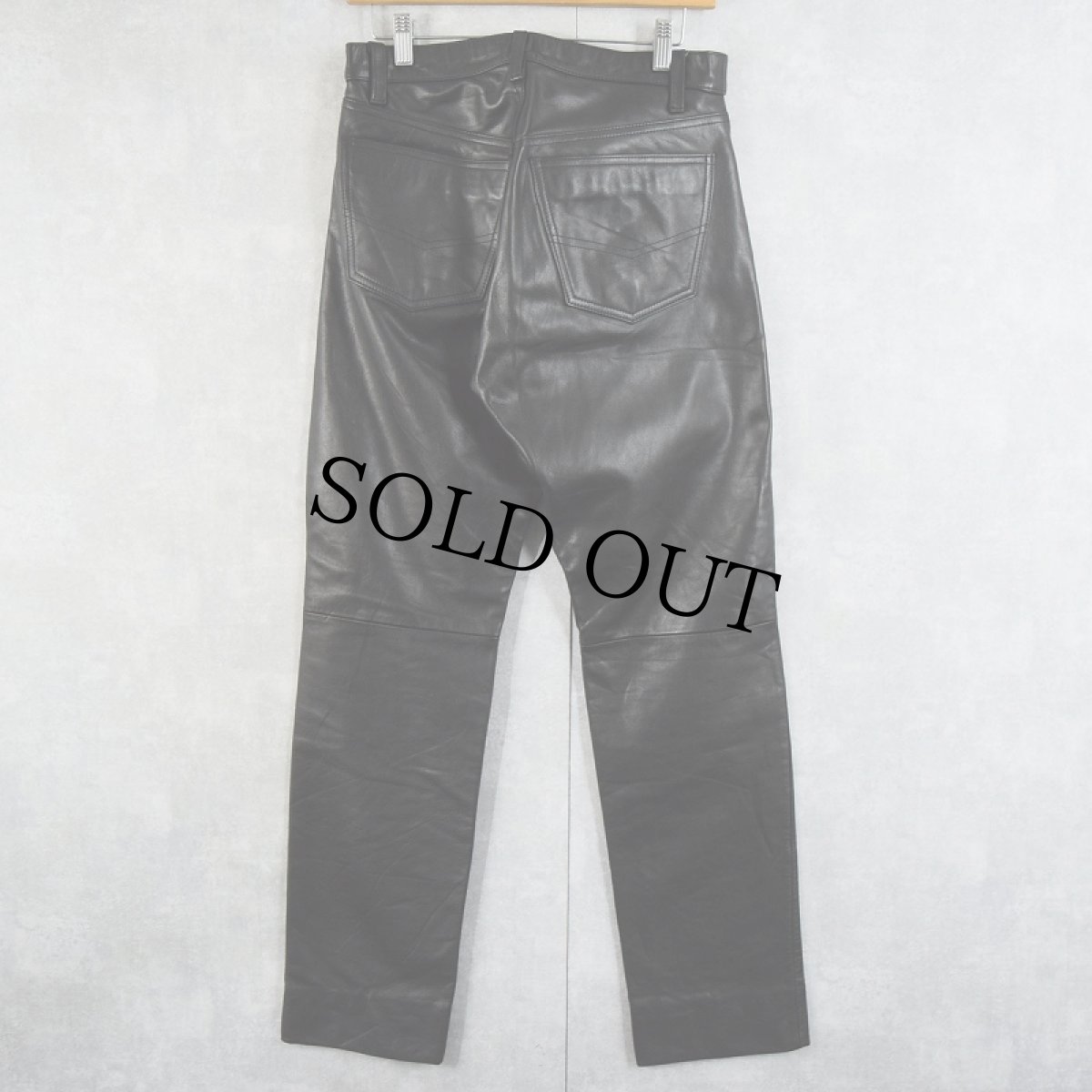画像2: 90〜2000's matinique レザーパンツ BLACK W29 (2)