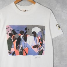 画像1: 90's Joseph Holston風 USA製 アートプリントTシャツ M (1)