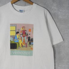 画像1: 2001 Weezer オルタナティブロックバンドTシャツ L (1)