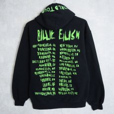 画像2: Billie Eilish "WORLD TOUR" ミュージシャンツアースウェットフーディー S (2)