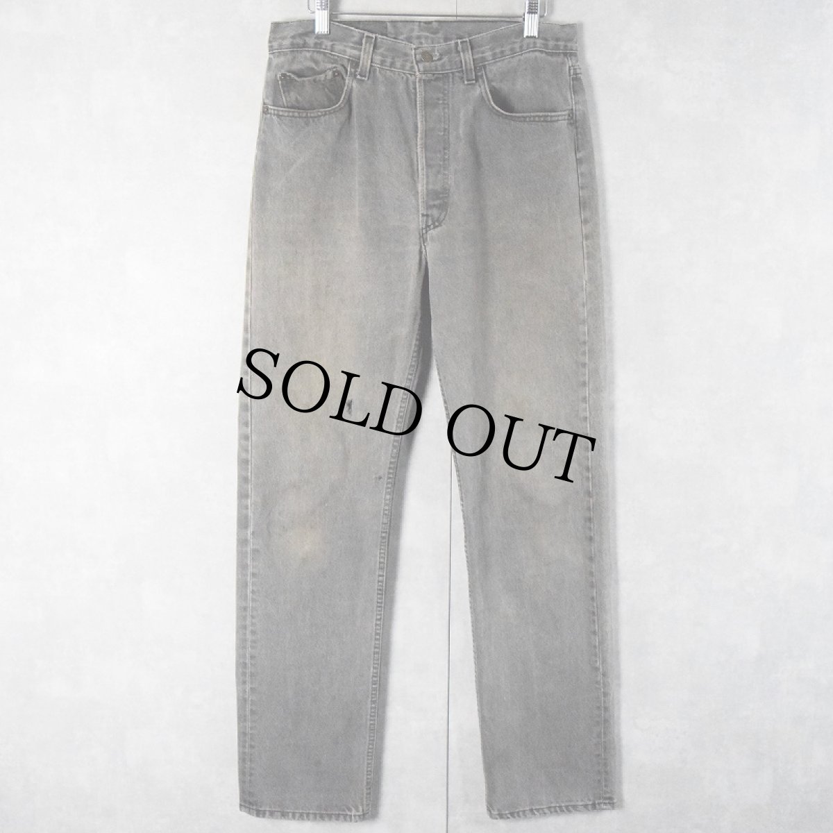 画像1: 80's Levi's 501 USA製 "サルファブラック" ブラックデニムパンツ W31 (1)