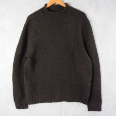 画像1: J.CREW ロールネック ウールニットセーター L (1)