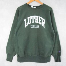 画像1: 90's Champion REVERSE WEAVE USA製 "LUTHER COLLEGE" プリントスウェット XL (1)