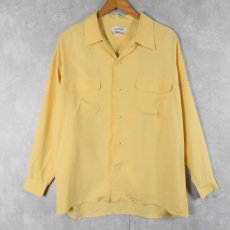 画像1: AnnTaylor. オープンカラーシルクシャツ L (1)