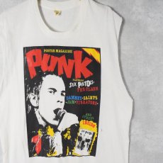 画像1: 80's Sex Pistols USA製 "Poster Magazine PUNK" カットオフスリーブ パンクロックバンドTシャツ XL (1)