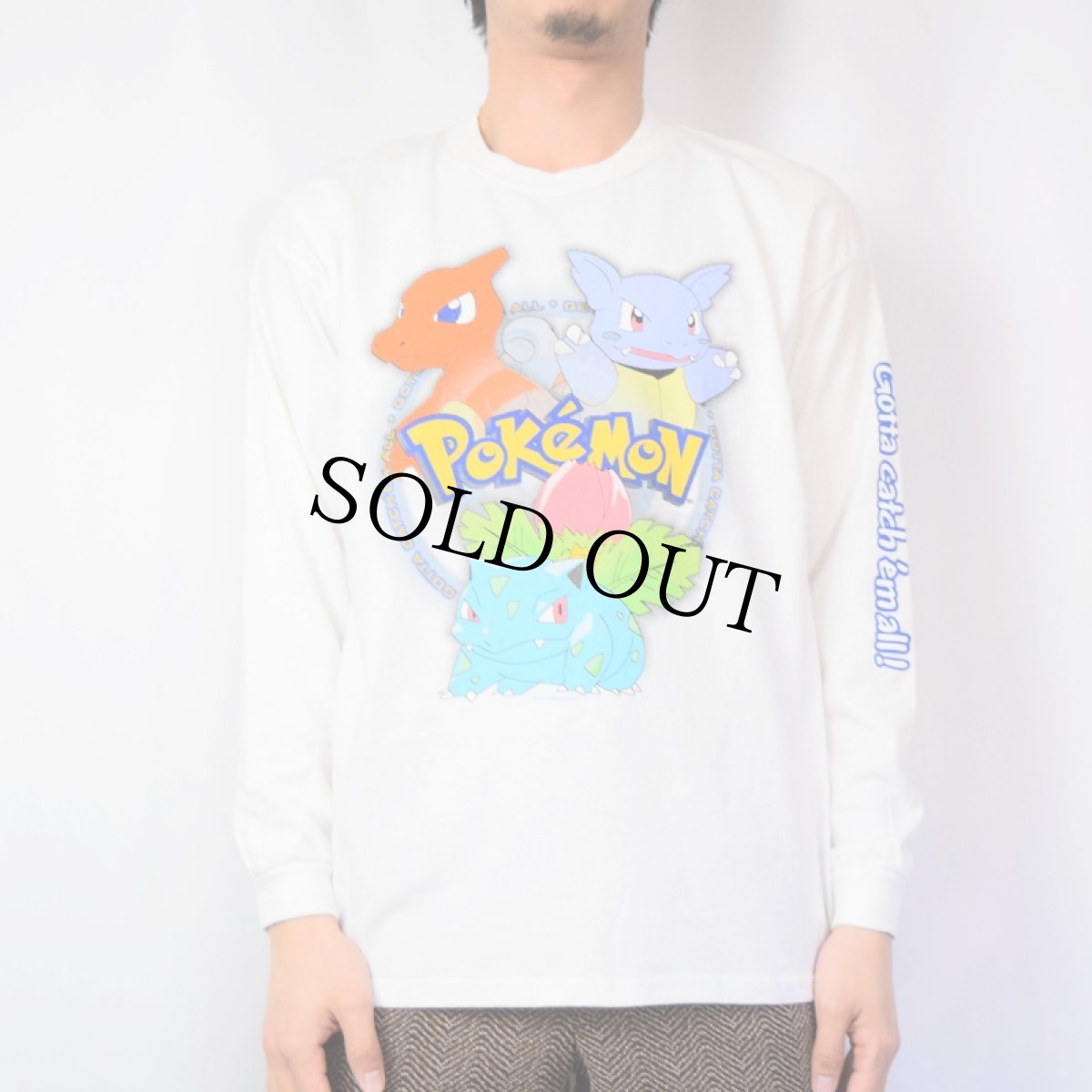 画像2: 90's POKEMON キャラクタープリントロンT XL (2)
