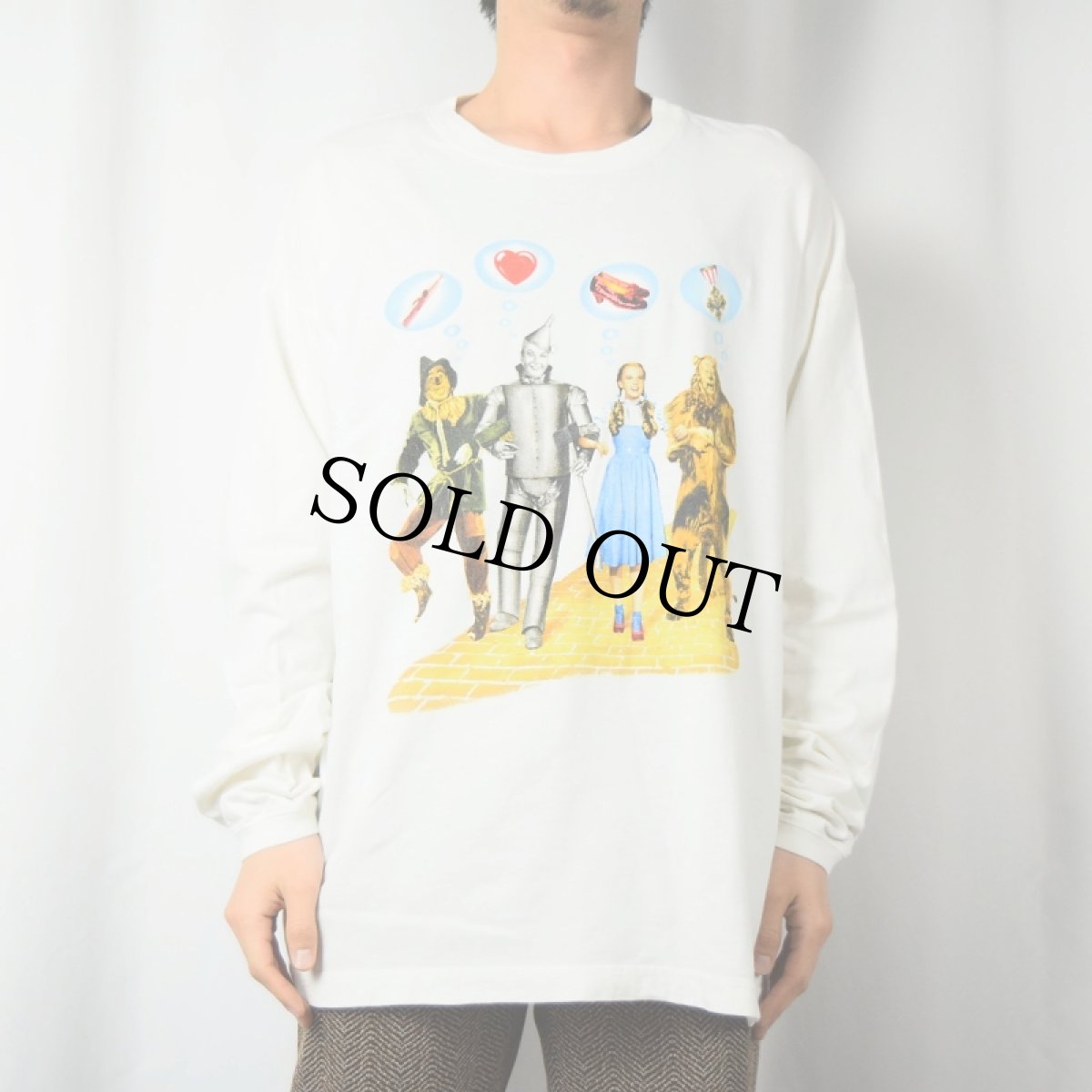 画像2: 90's WarnerBros. USA製 "The Wizard of Oz" ミュージカルプリントロンT XL (2)