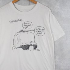 画像1: 80〜90's VAURO シュールイラストプリントTシャツ (1)