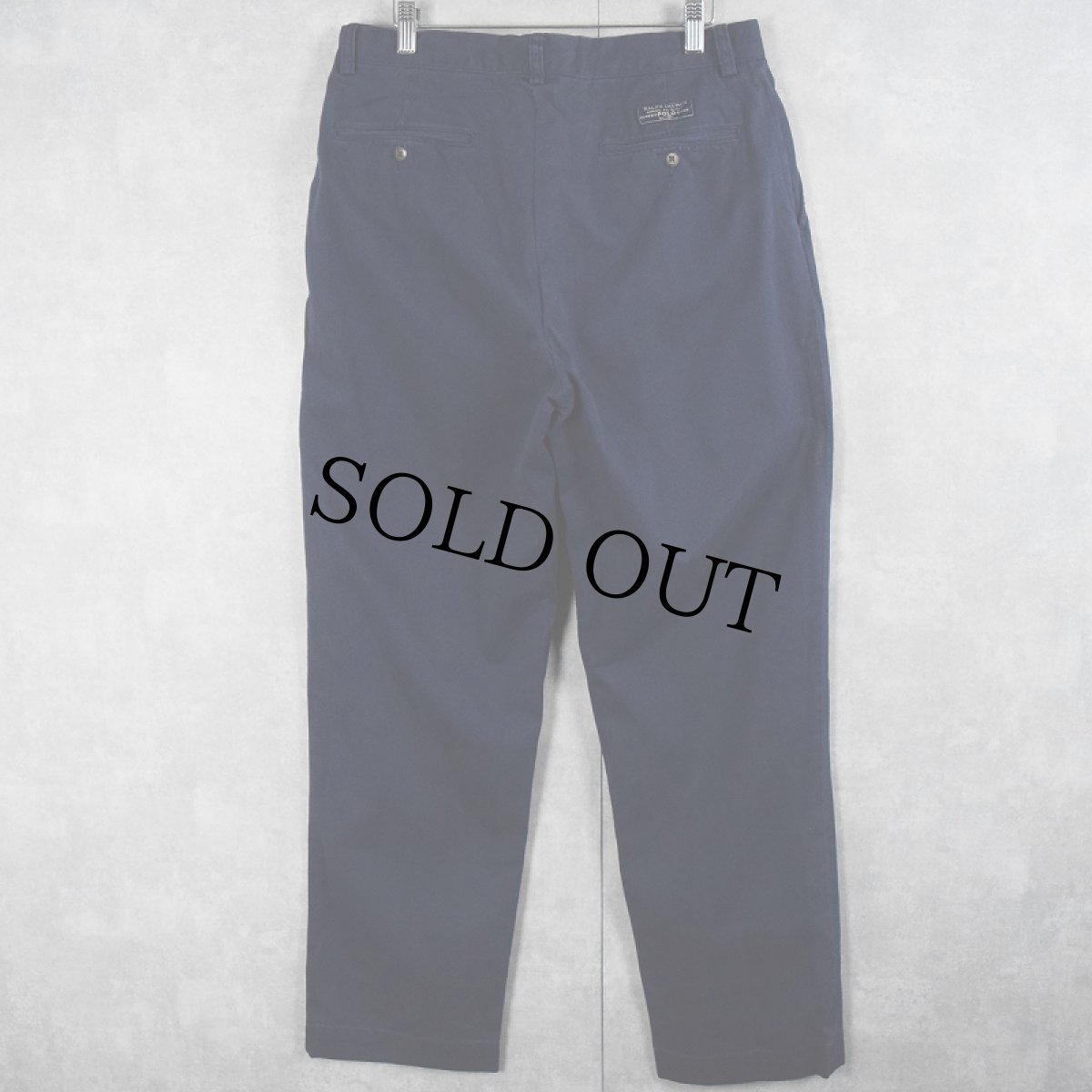 画像2: POLO Ralph Lauren "PROSPECT PANT" コットンスラックス W32 (2)