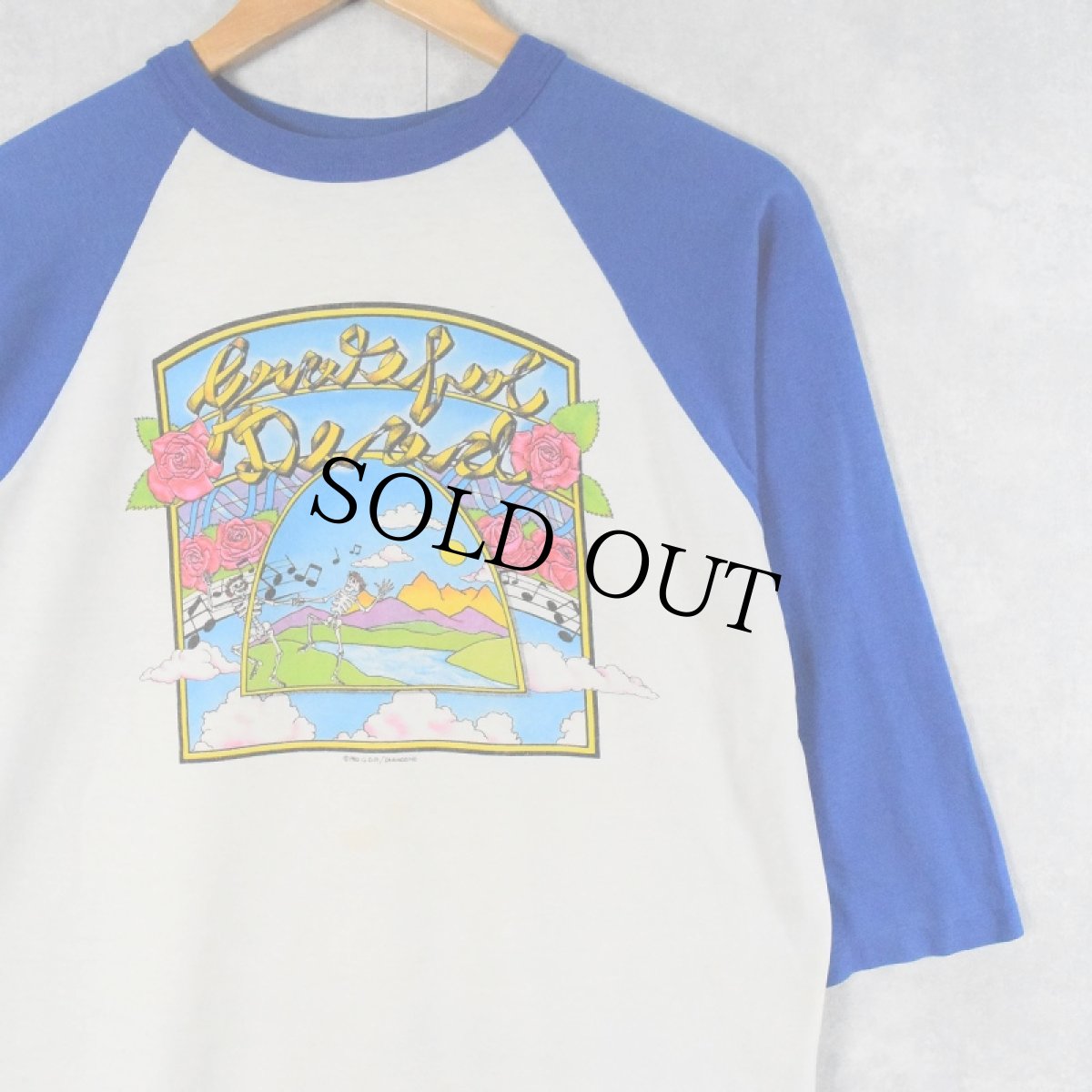 画像1: 1982 GRATEFUL DEAD ロックバンドラグランTシャツ (1)