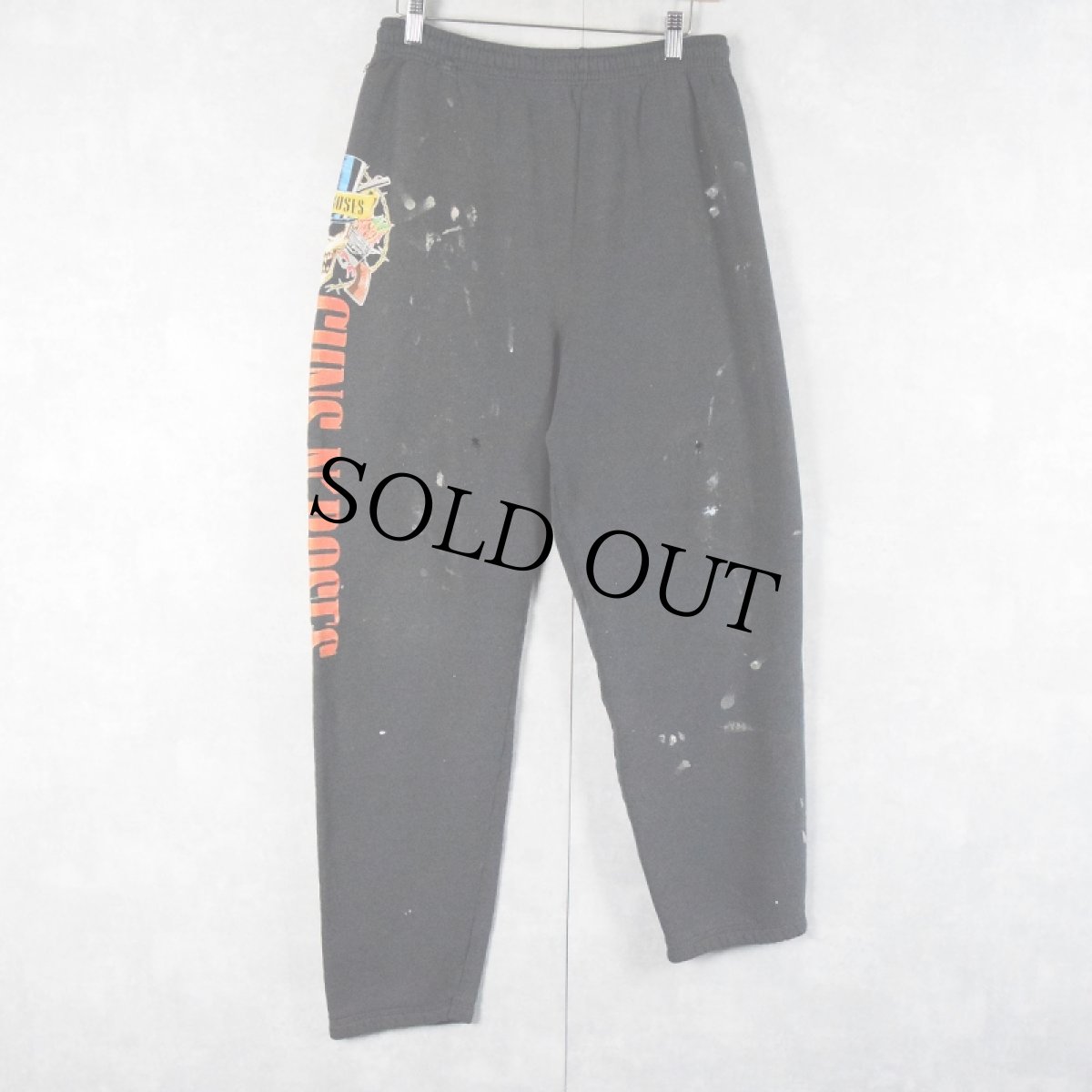 画像2: 90's GUNS N' ROSES USA製 ロックバンドスウェットパンツ L (2)