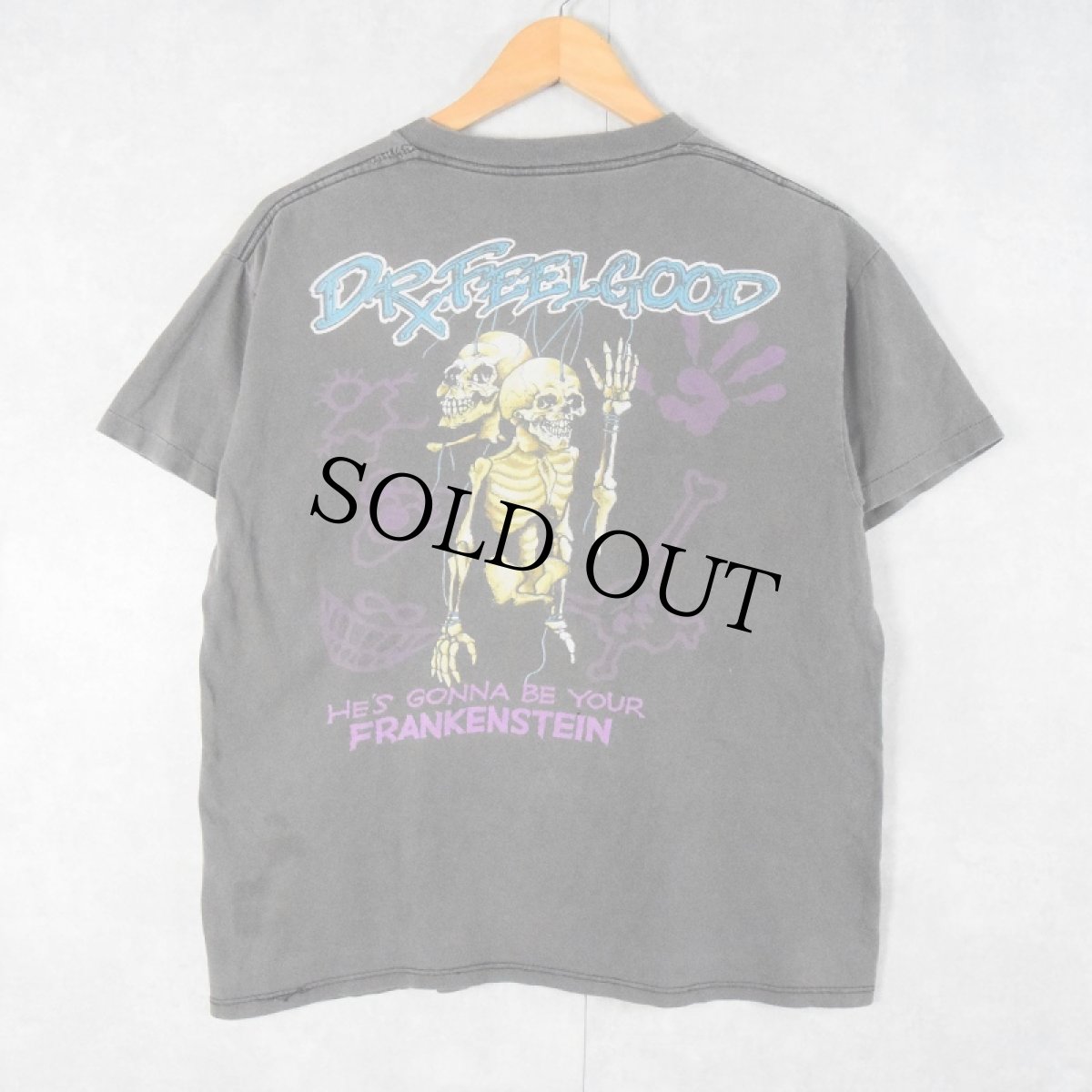 画像2: 90's Motley Crue "Dr.Feelgood" ヘヴィメタルバンドアルバムTシャツ (2)