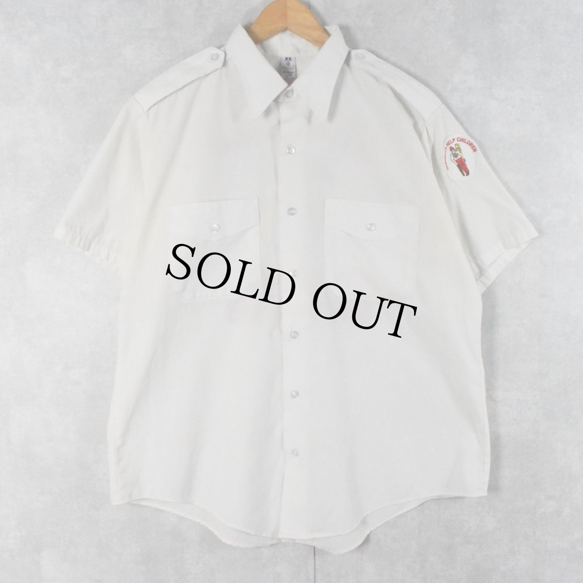 画像2: 70's Flying Cross USA製 "ALZAFAR  HILL COUNTRY SHRINE CLUB" フリーメイソン チェーン刺繍 ワークシャツ SIZE16 (2)