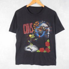 画像1: 80's GUNS N' ROSES ロックバンドTシャツ BLACK (1)