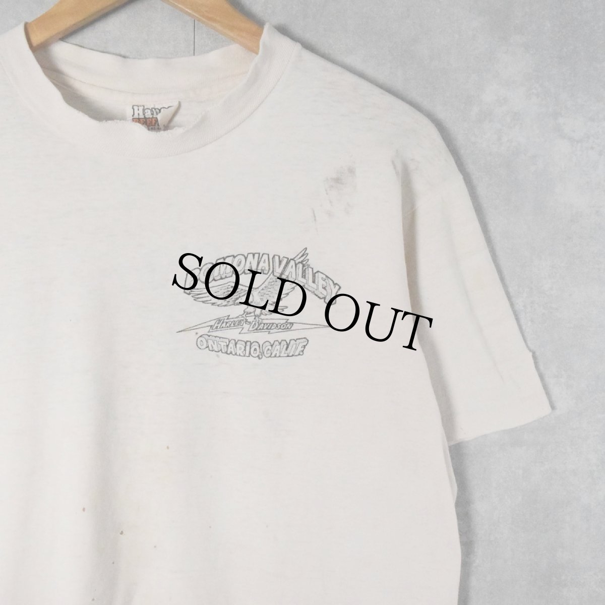 画像2: 70〜80's HARLEY-DAVIDSON USA製 イラストプリントTシャツ L (2)