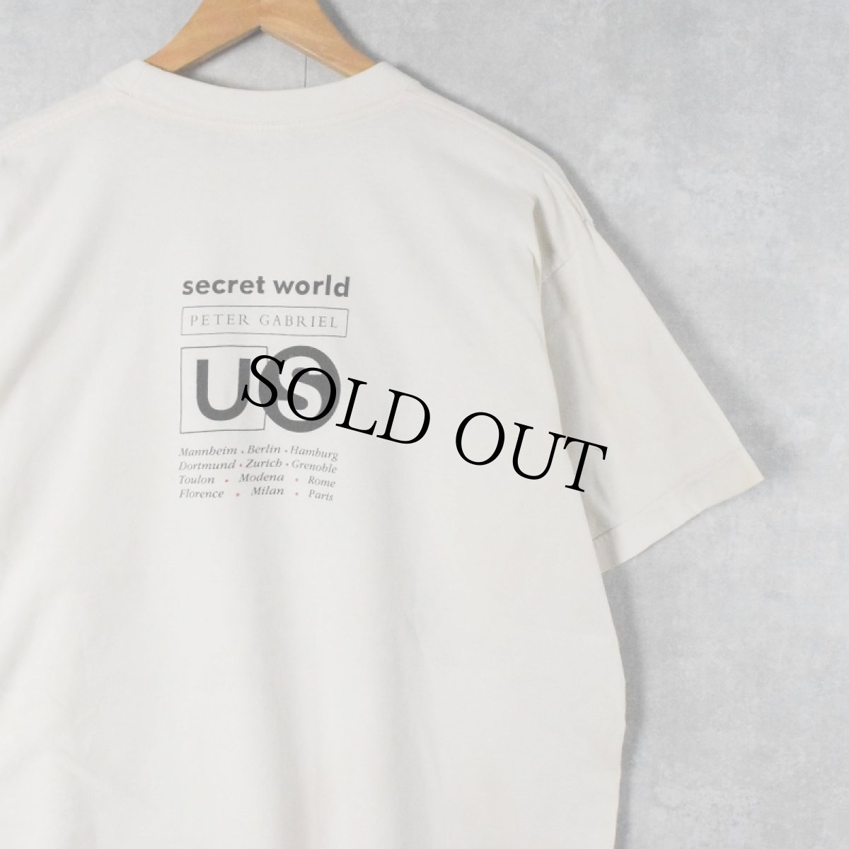 画像2: 90's Peter Gabriel "Digging In The Dirt" ミュージシャンアルバムTシャツ XL (2)