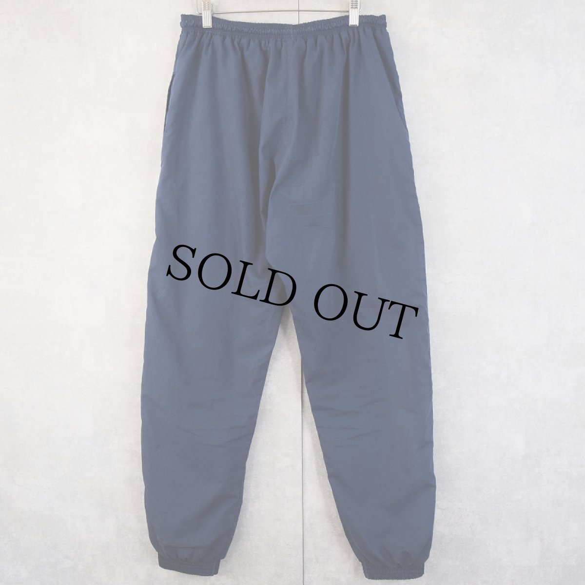 画像2: 90's UMBRO ロゴ刺繍 コットンポリ トラックパンツ NAVY (2)