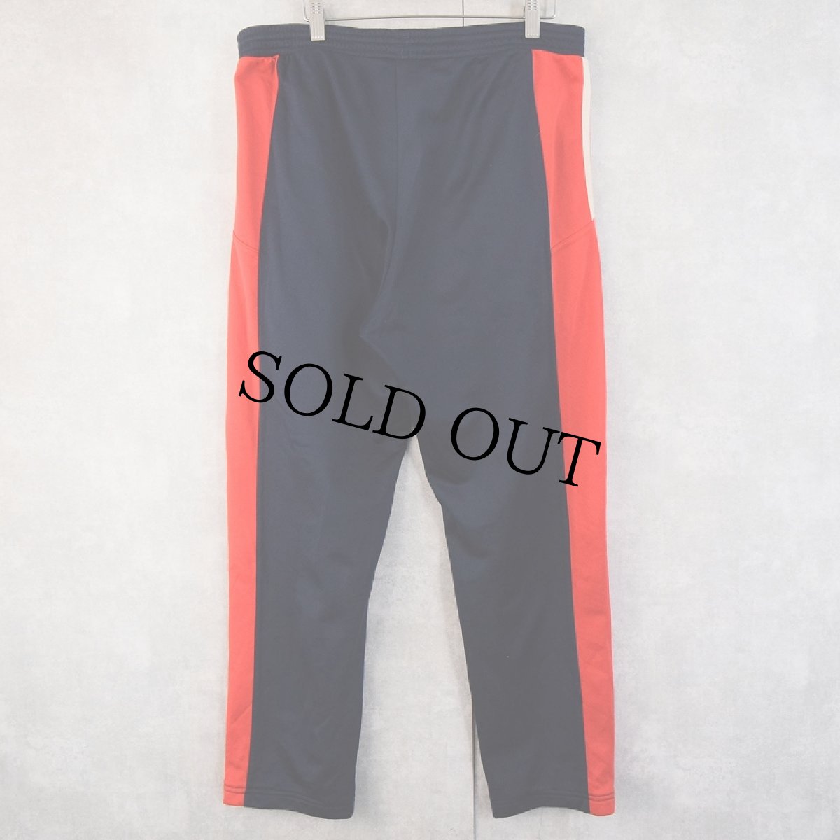 画像2: 90's adidas ロゴ刺繍 サイドライントラックパンツ NAVY M (2)