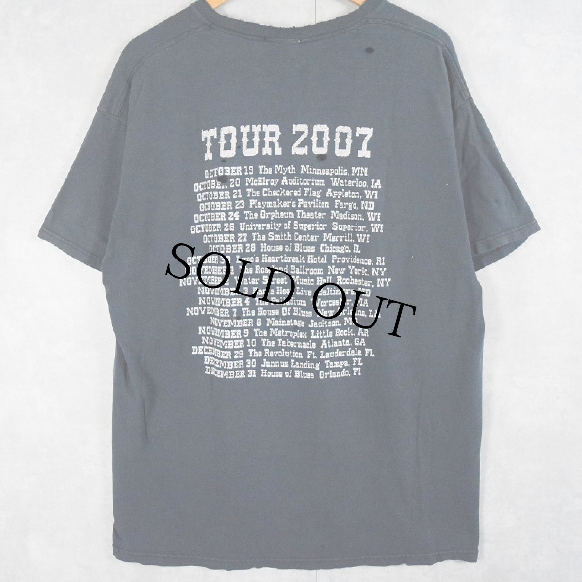 画像2: 2007 SEVENDUST パロディプリント オルタナティヴ・メタルバンド ツアーTシャツ XL (2)