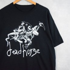 画像1: Dead Horse "Michael Haaga" イラストプリント スラッシュメタルバンドTシャツ (1)