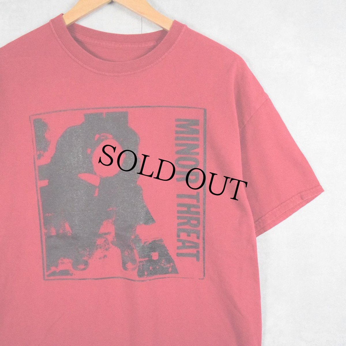 画像1: MINOR THREAT ハードコア・パンクバンドプリントTシャツ (1)