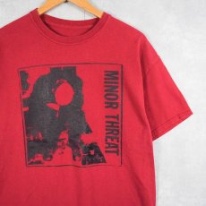 画像1: MINOR THREAT ハードコア・パンクバンドプリントTシャツ (1)