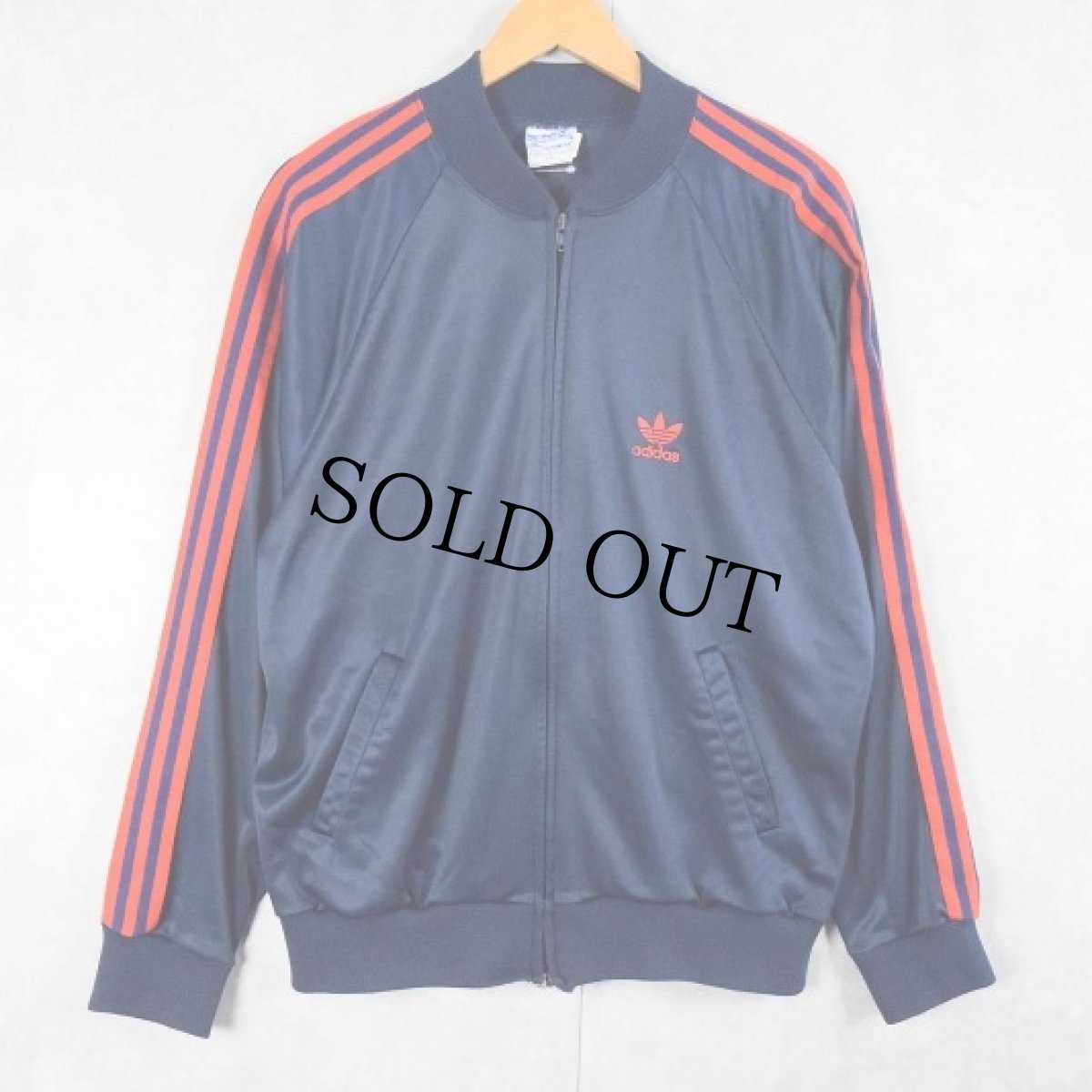 画像1: 80's adidas ATP USA製 トラックジャケット NAVY L (1)