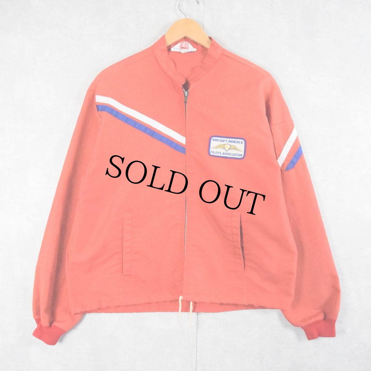 画像1: 70〜80's FLIGHT APPAREL パッチ付き レーシングジャケット L (1)