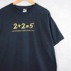 画像1: ThinkGeek "2+2=5" プリントTシャツ BLACK XL (1)