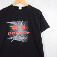 画像1: OAKLEY ロゴプリントTシャツ BLACK M (1)