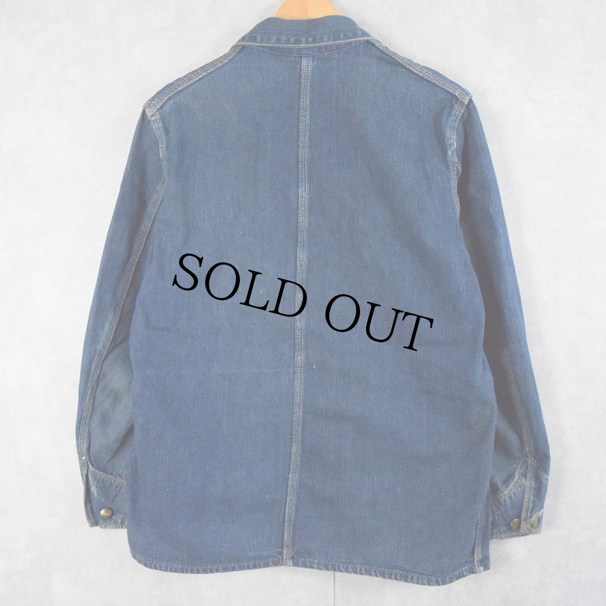 画像2: 40's HERCULES USA製 デニムカバーオール (2)